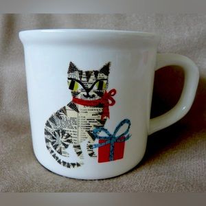 Pottery Barn cat mug by Denise Fiedler